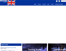 Tablet Screenshot of britishacoustics.com